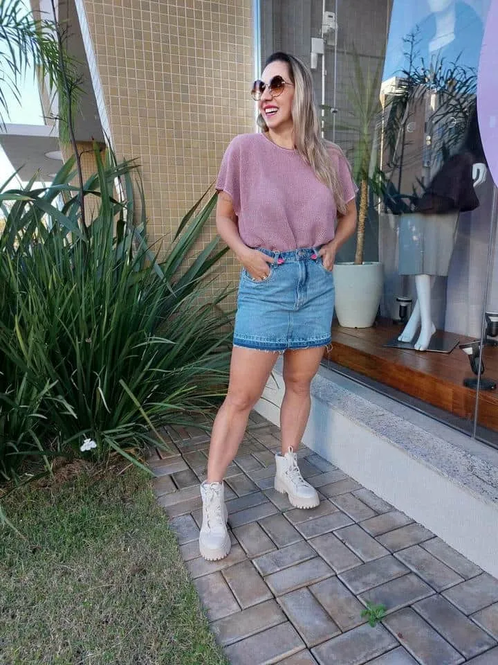 Blusa De Tricot Telada - Imagem 3
