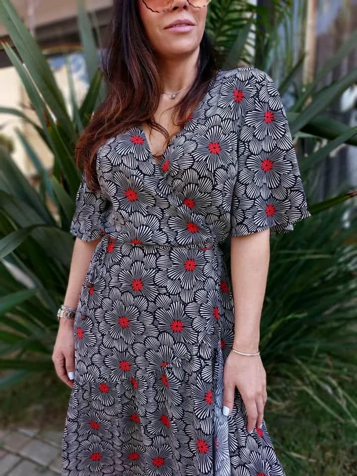 Vestido Midi Est Flor Nuvem - Imagem 2