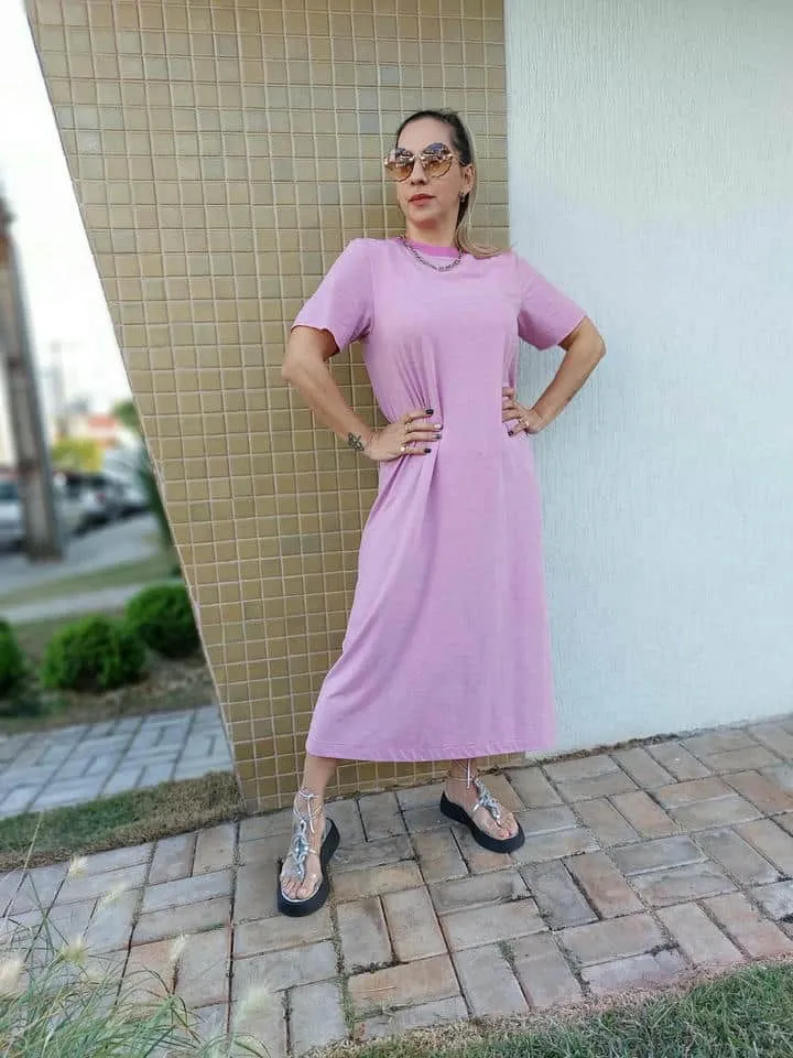 Vestido Algodao Listras Mix - Imagem 3