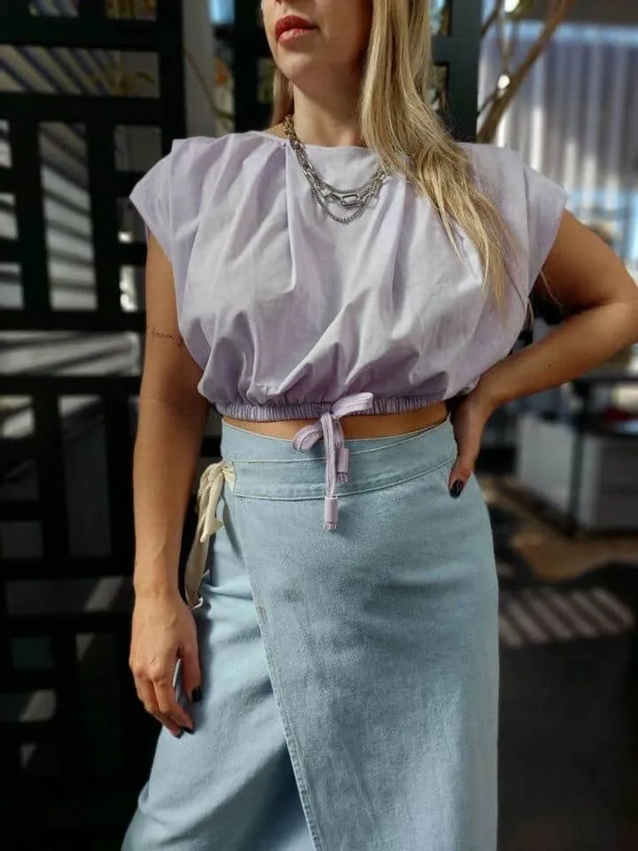 Blusa Open Lavanda