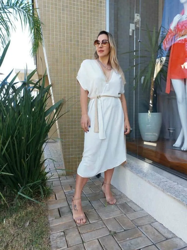 Vestido Viscose Color Blocking - Imagem 3