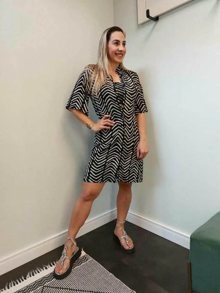 Vestido Chemisier Corrosao Escaminha - Imagem 5