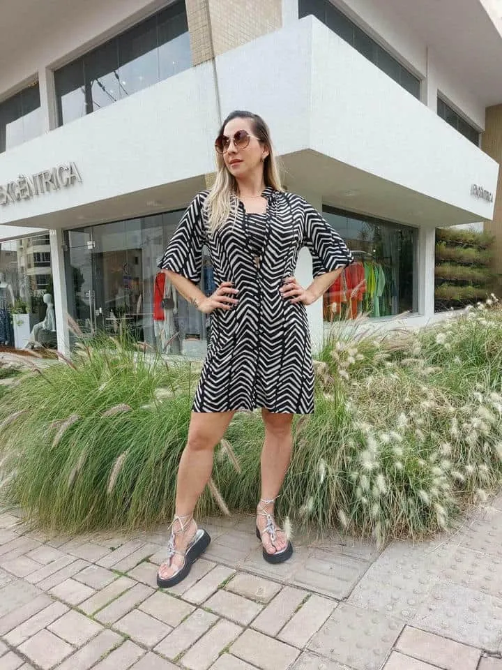 Vestido Chemisier Corrosao Escaminha - Imagem 4