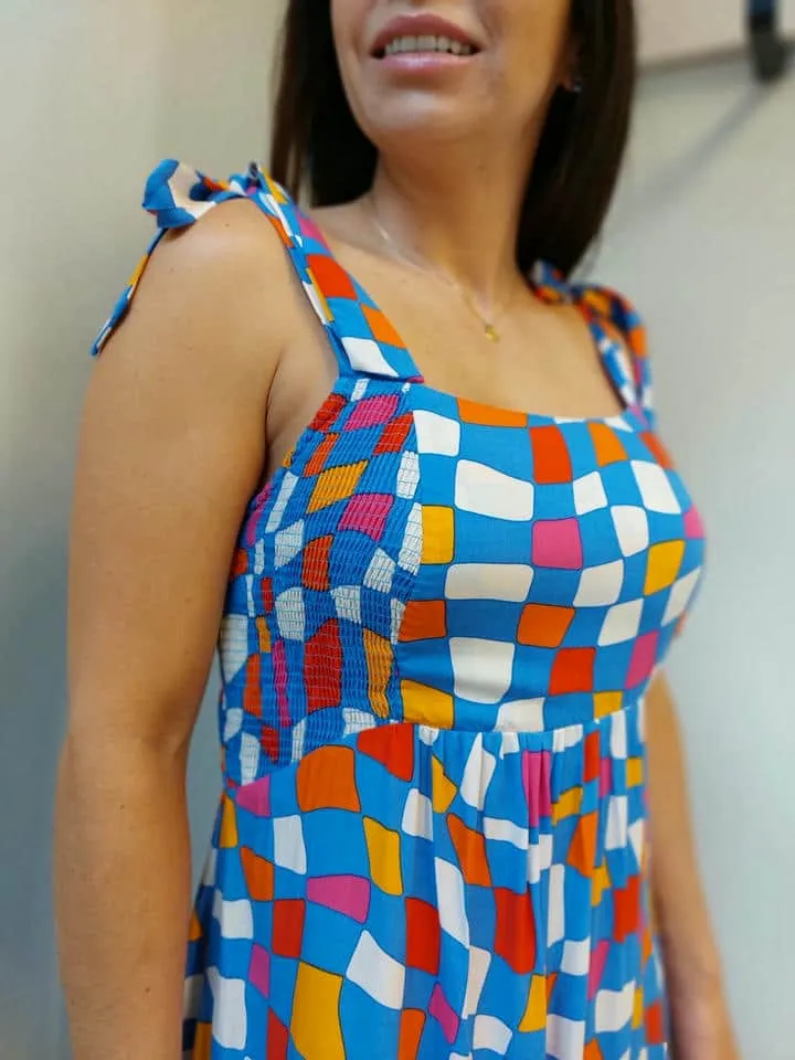 Vestido Midi Xadrez - Imagem 3