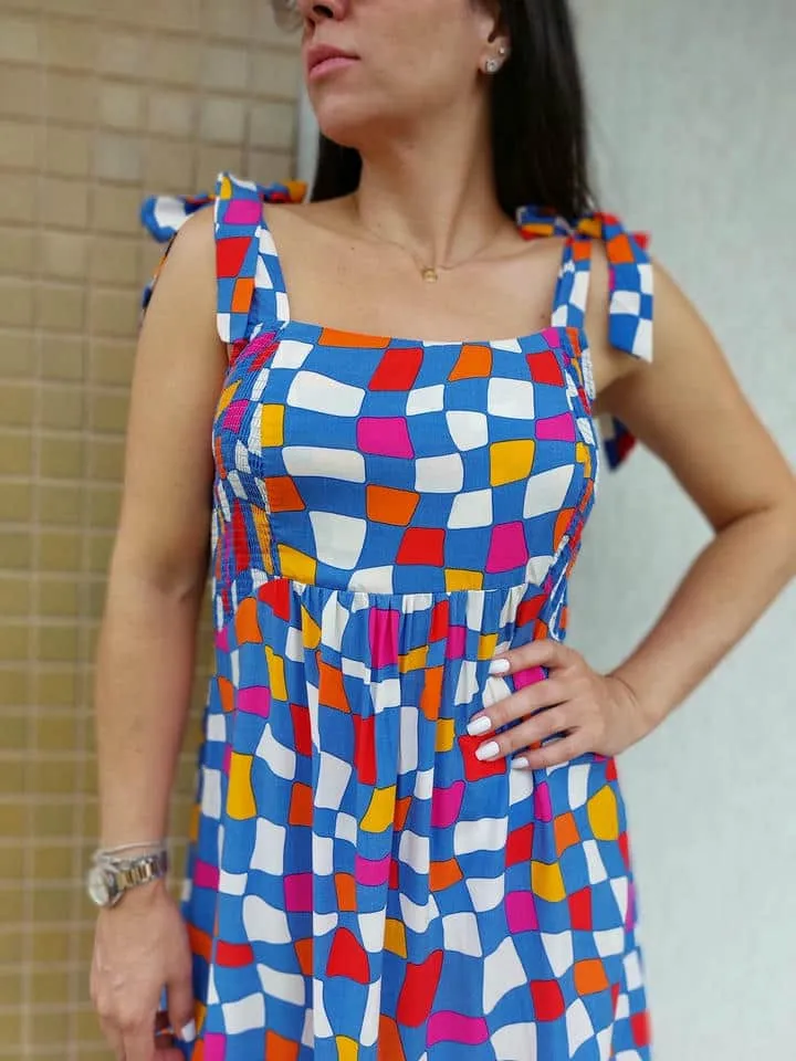Vestido Midi Xadrez - Imagem 2