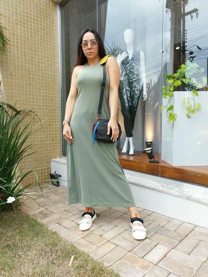 Vestido Longo Surfing Cava