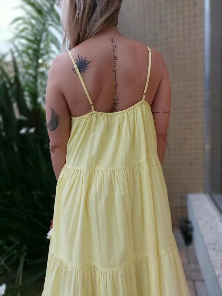 Vestido Longo De Voil - Imagem 4