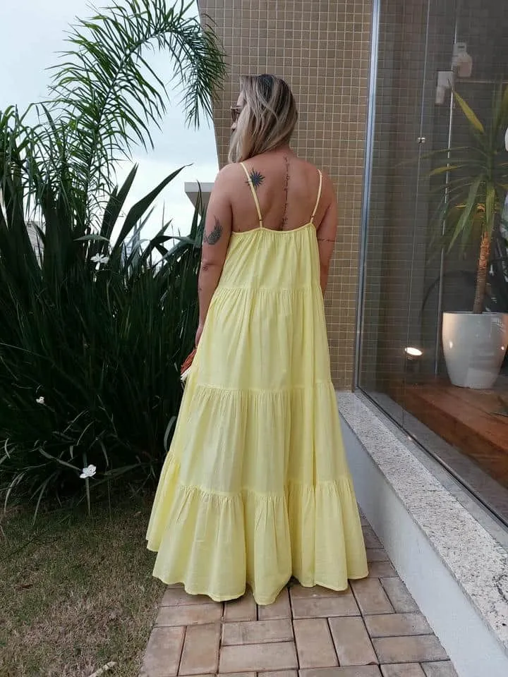 Vestido Longo De Voil - Imagem 3