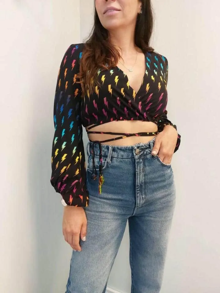 Blusa Cropped Silvia Raios
