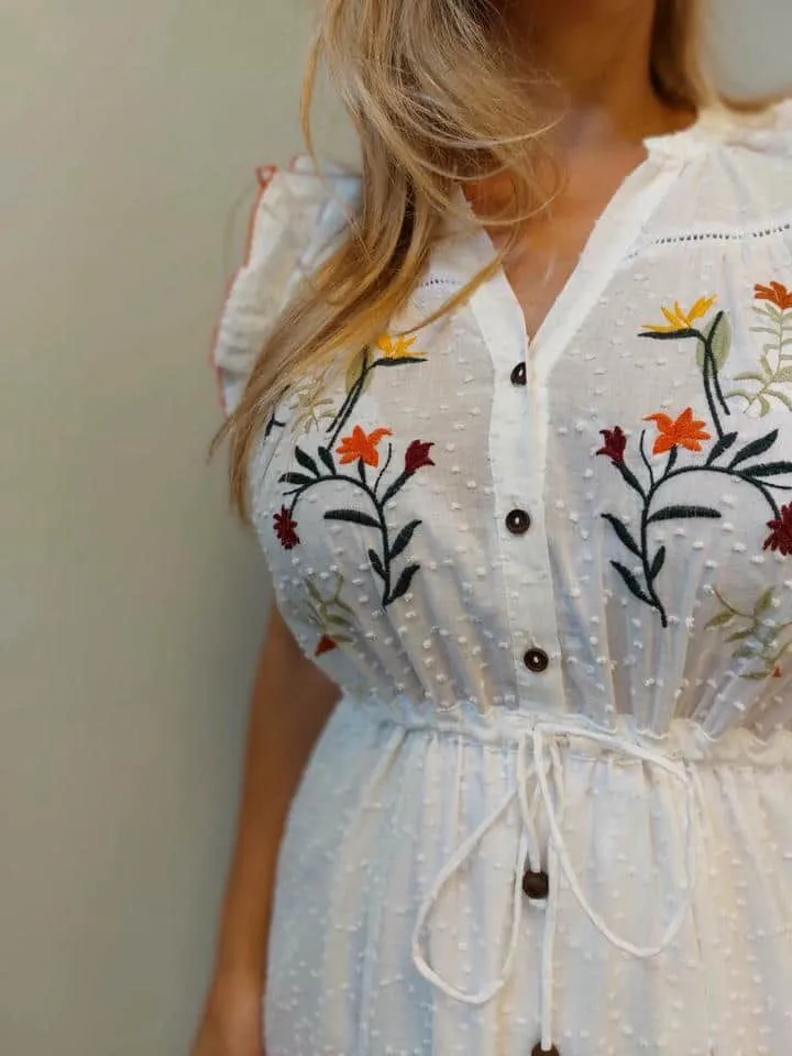 Vestido Longo Bordado - Imagem 3