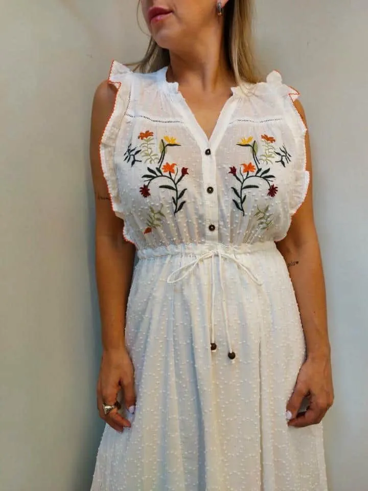 Vestido Longo Bordado - Imagem 2