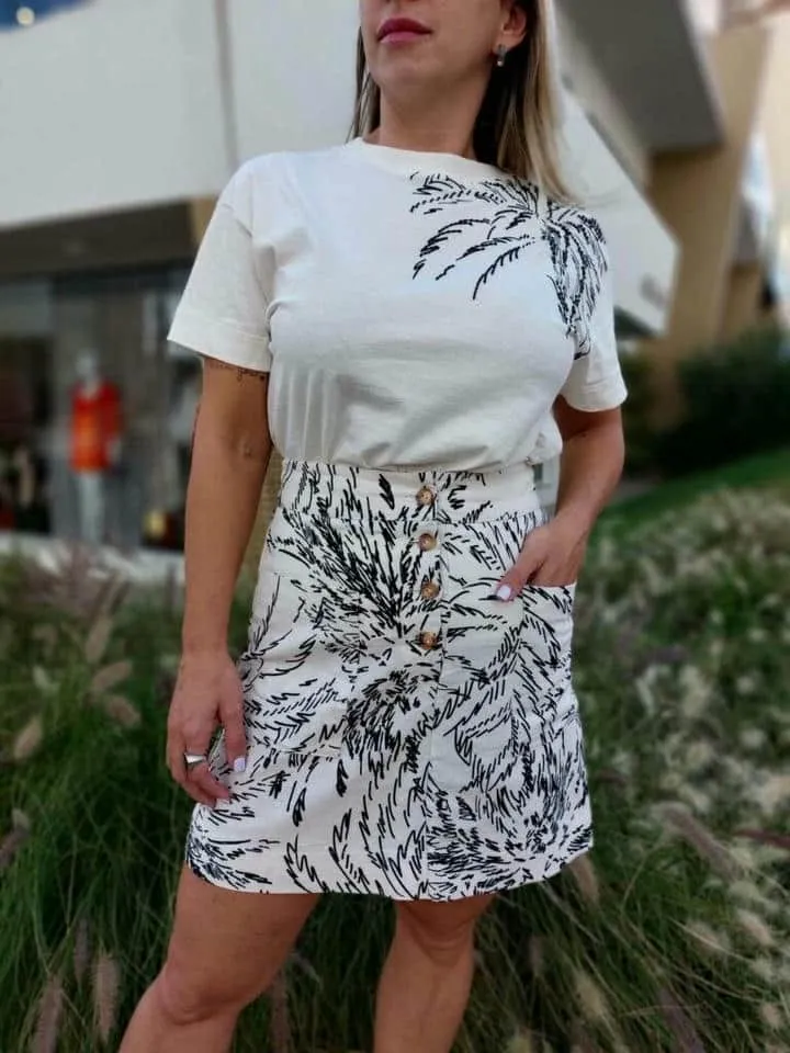 Tshirt Bordada Coqueiros
