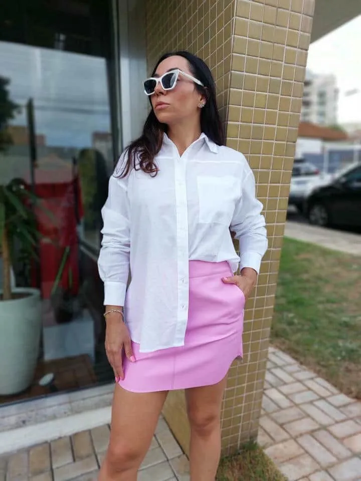 Camisa De Voil Manga Longa