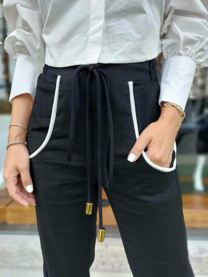 Calça Linho Preto - Imagem 3