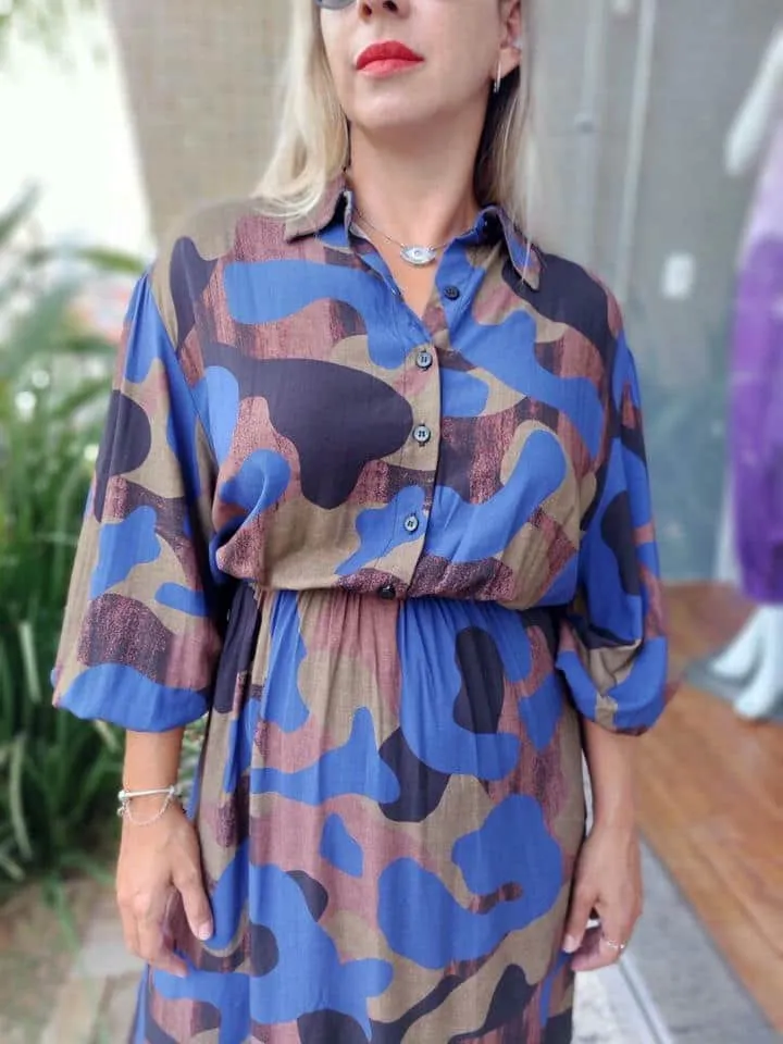 Vestido Longo Camuflado - Imagem 2