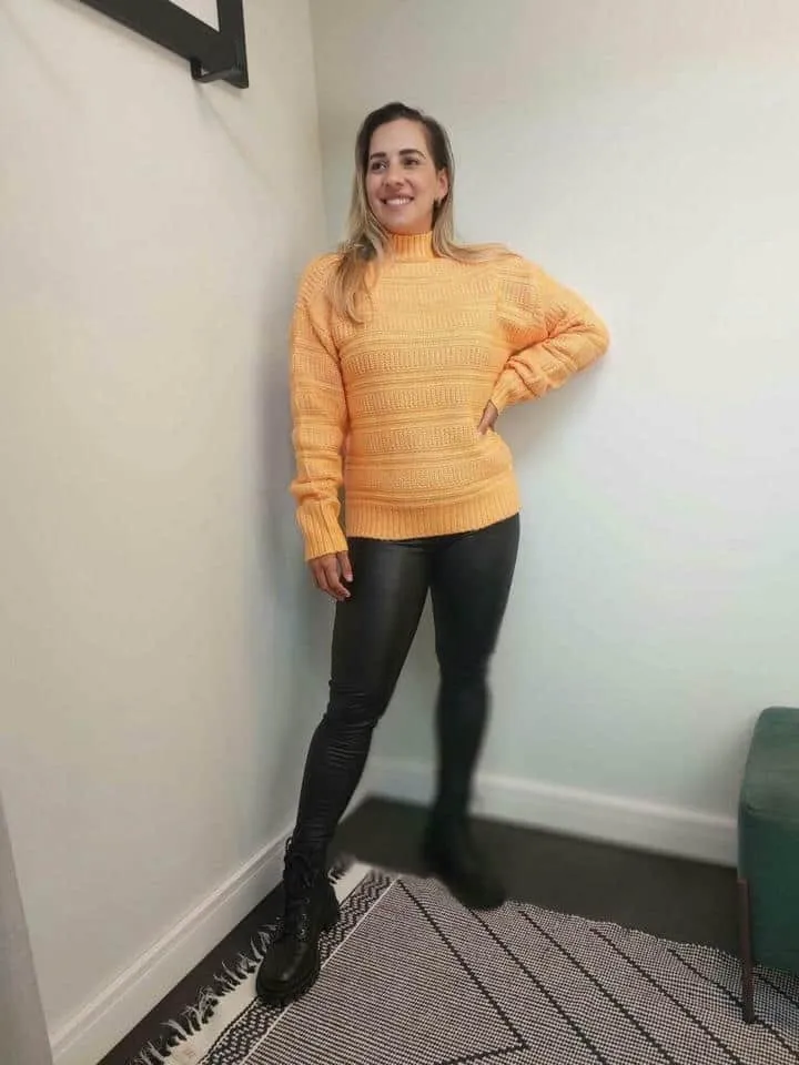 Pull De Tricot Gola Alta