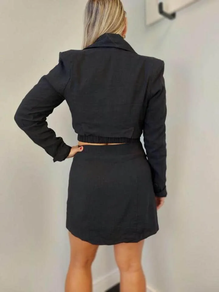Vestido Linho Preto - Imagem 3