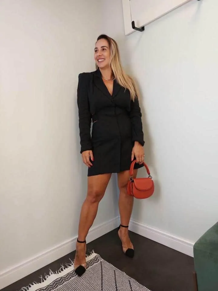 Vestido Linho Preto