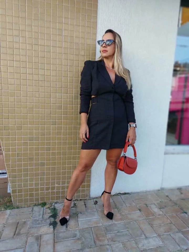 Vestido Linho Preto - Imagem 5