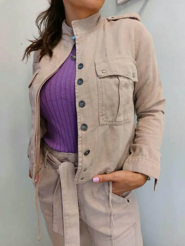 Parka Cropped Sarja Premium