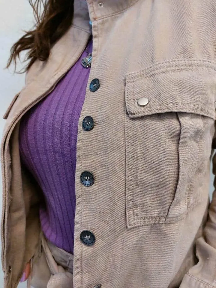 Parka Cropped Sarja Premium - Imagem 3