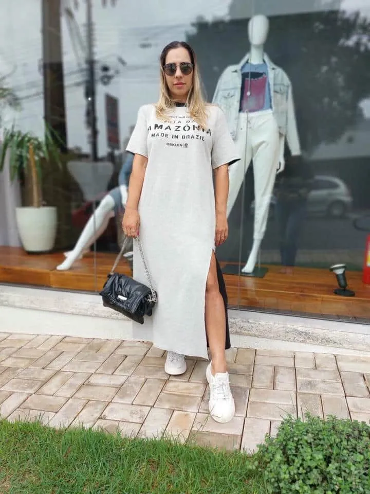 Vestido Longo Double Juta