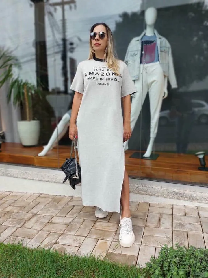 Vestido Longo Double Juta - Imagem 3