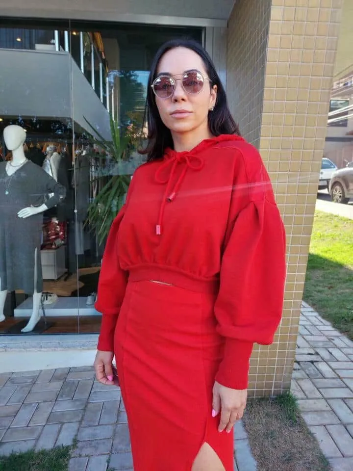 Saia Open Vermelho Sparkl - Imagem 2