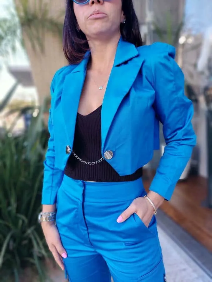 Blazer Open Azul Meteorite - Imagem 3