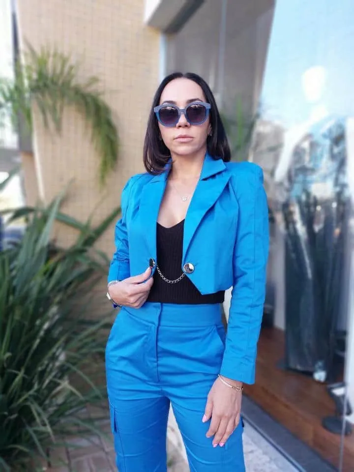 Blazer Open Azul Meteorite - Imagem 4