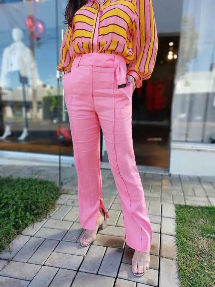 Calca Linho Rosa Splendida - Imagem 4