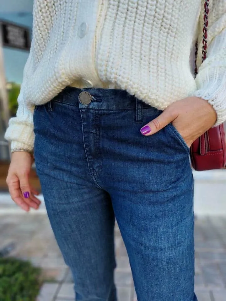 Calca Jeans A Reta Alfaiataria Comfort Mirtilo - Imagem 3