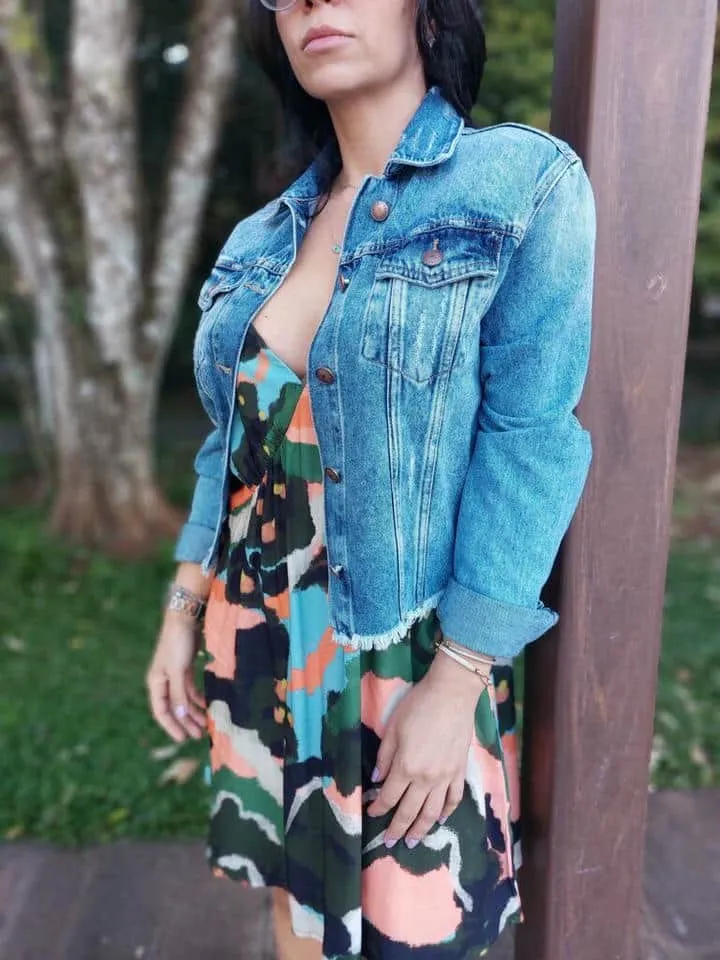 Jaqueta Jeans Basic Sem Cos - Imagem 2