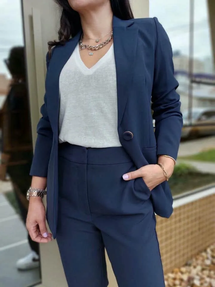 Calca Irina Azul Marinho - Imagem 3
