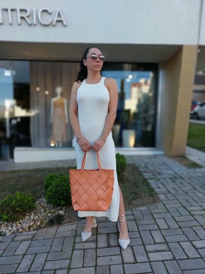 Vestido Tricot Longo Sem Manga - Imagem 3