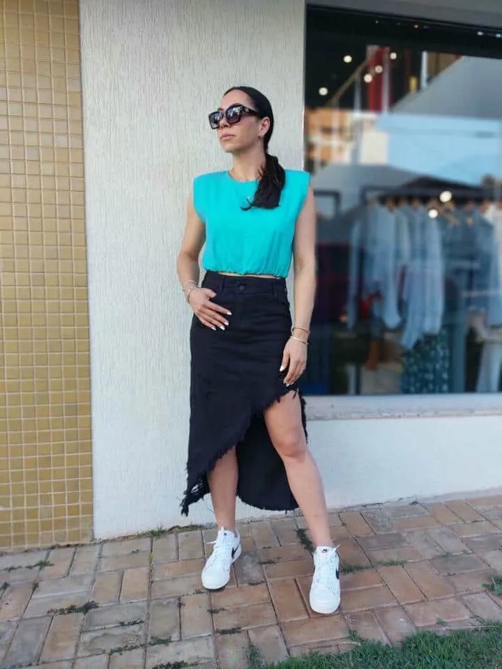 Blusa Open Verde Equilibri