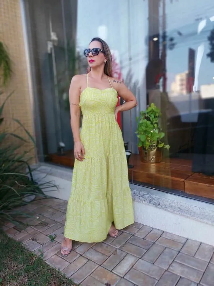 Vestido Midi Est Organico Verde - Imagem 2