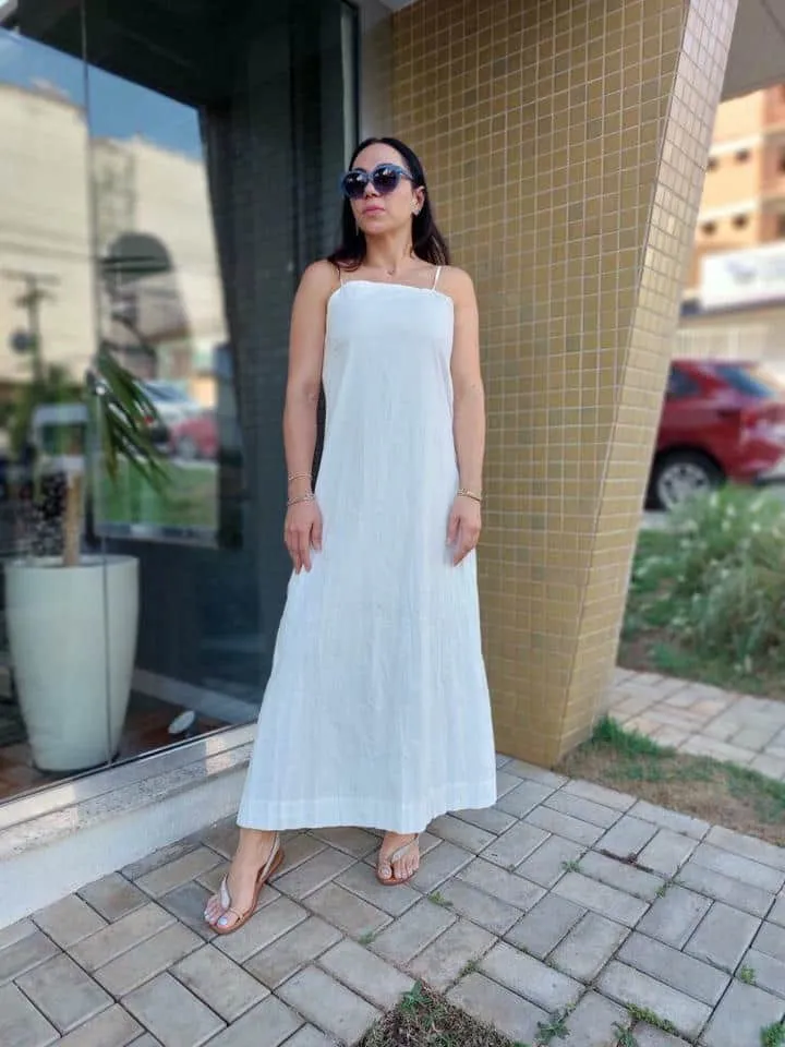 Vestido Pleat Midi