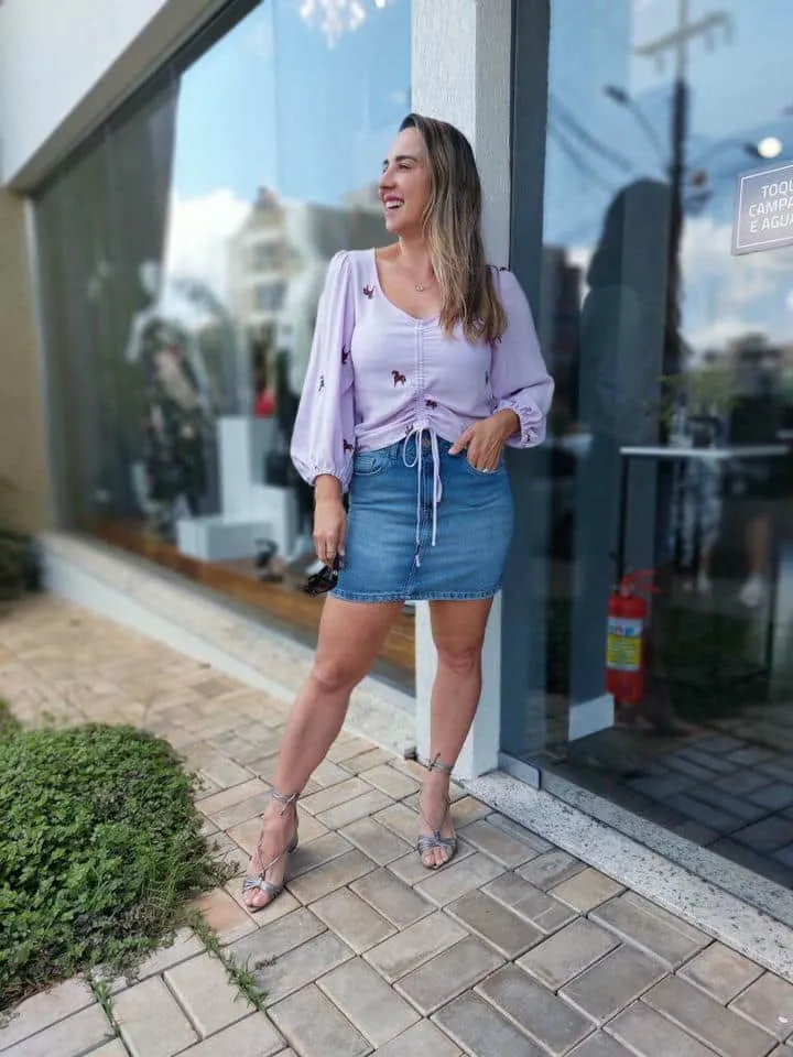 Saia Jeans Mini