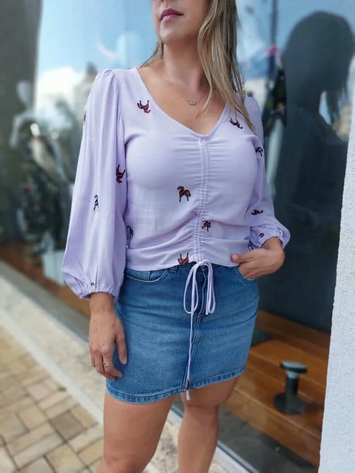 Blusa Bordado Cavalinho - Imagem 2