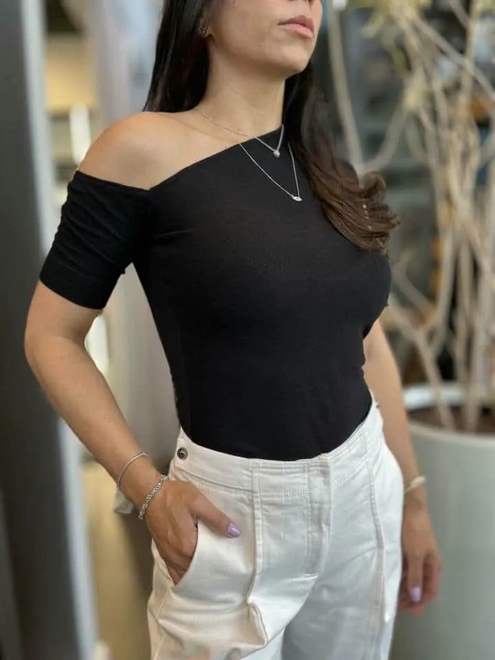 Blusa Rib Decote Angular - Imagem 2