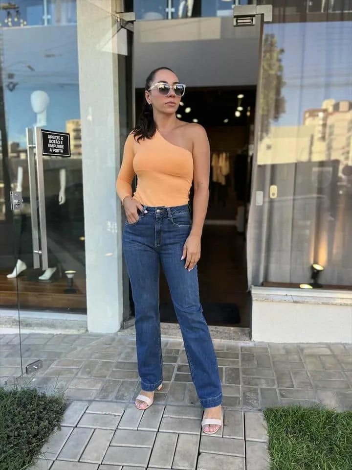 Calca Jeans I Reta Alfaiataria Comfort