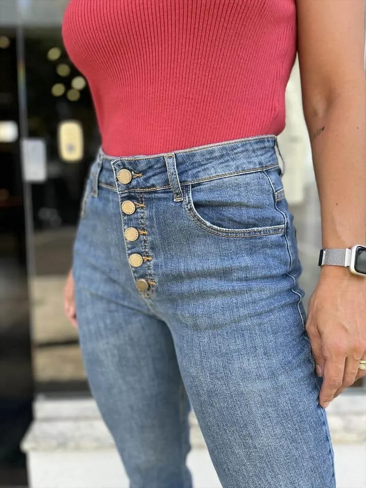 Calca Jeans I Reta Comfort Botoes - Imagem 3