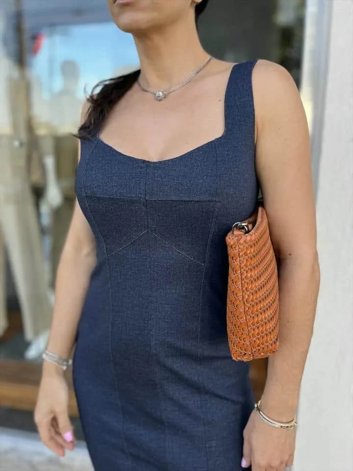Vestido Open Azul/preto - Imagem 2