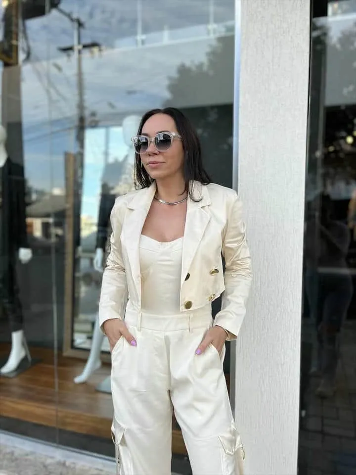 Blazer Open  Bege Gale