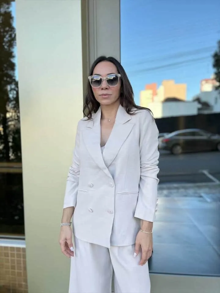Blazer De Alfaiataria Alongado