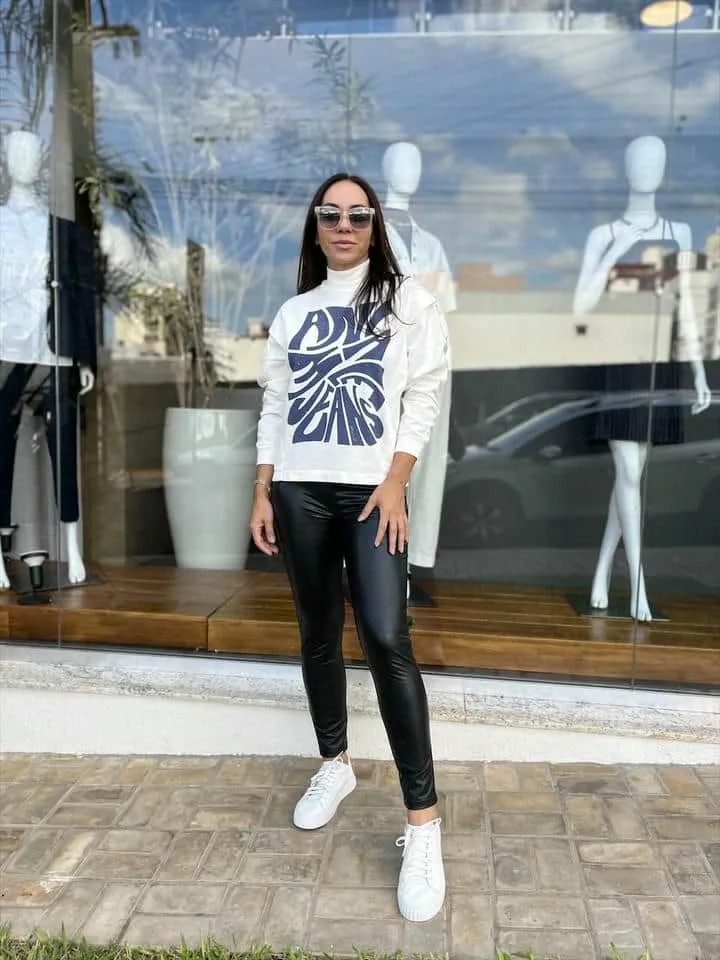 Calca Legging Like Leather