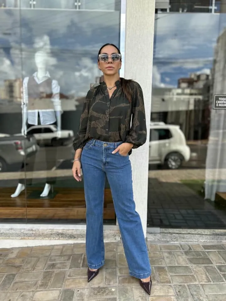 Blusa De Manga Plaza
