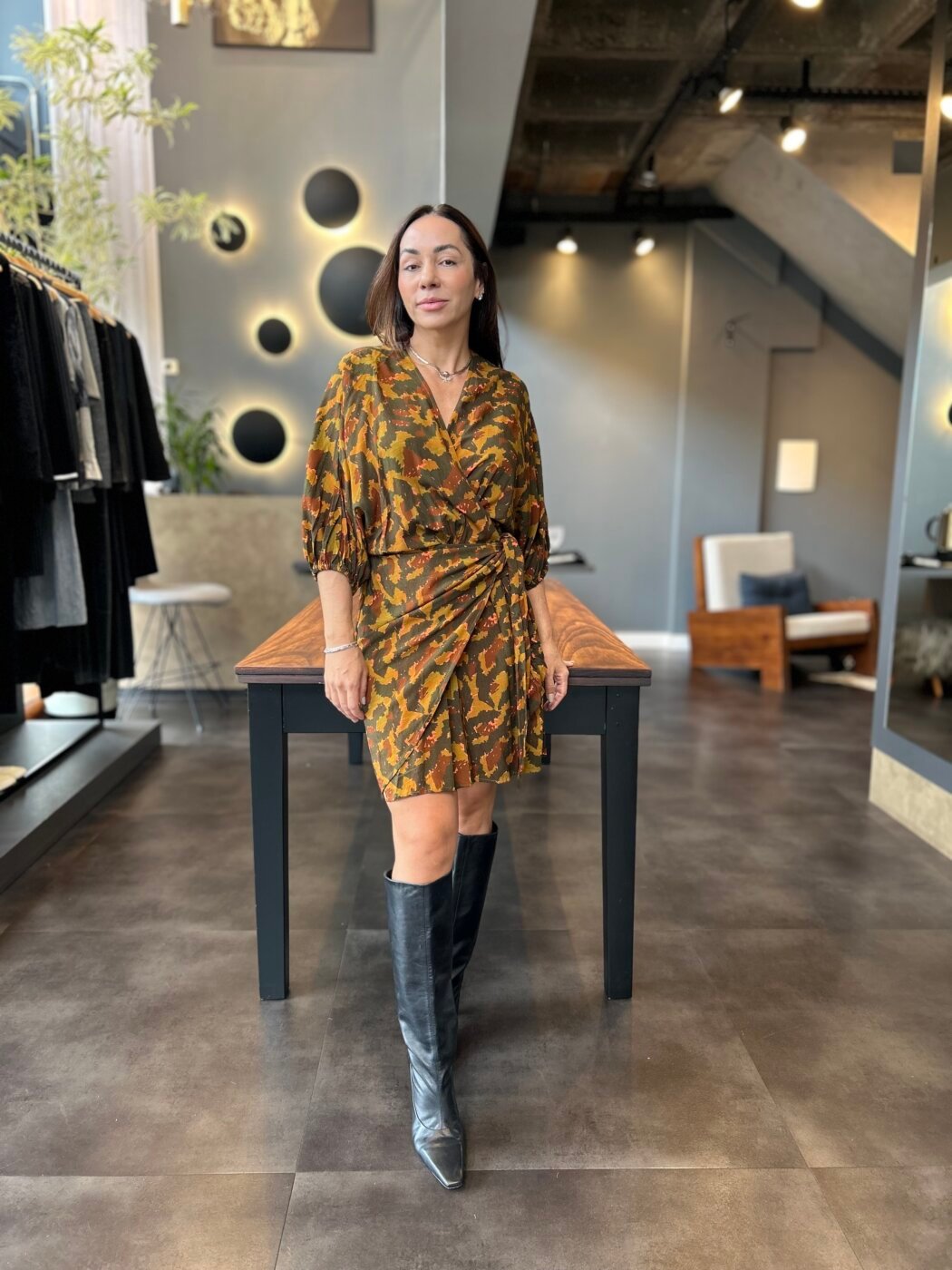 Vestido Curto Transpasse