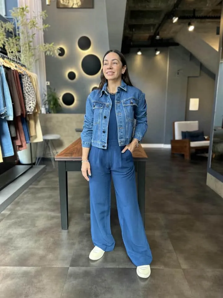 Jaqueta Jeans Basic Stone